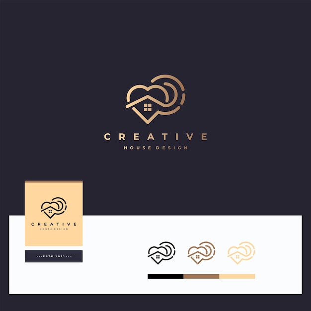 Creatief huis logo