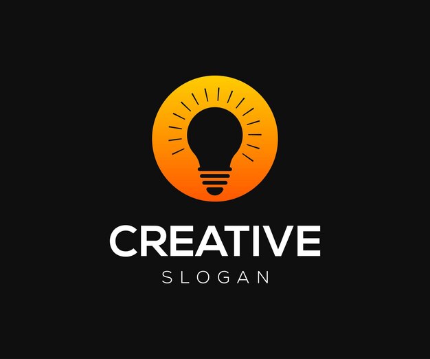 Creatief idee-logo. Ontwerpsjabloon voor modern idee-logo