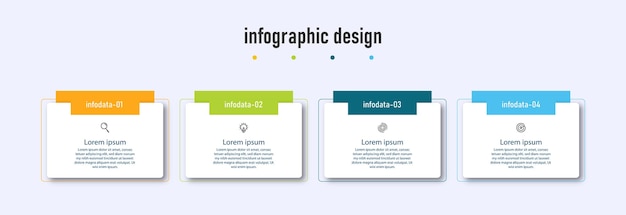 Vector creatief infografisch ontwerp voor bedrijven eenvoudig