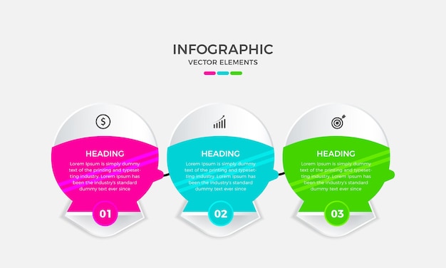 Creatief infographic vectorelementenontwerp. Het kan worden gebruikt voor presentaties