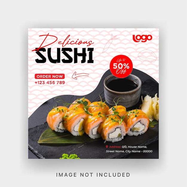 Creatief Japans patroon Social Media Post