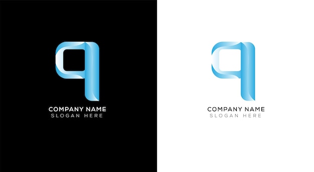 Creatief klein letter q-logo-ontwerp