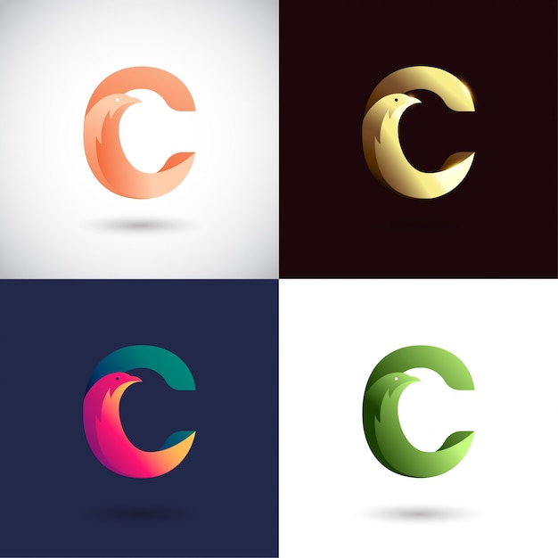 Creatief Letter C-logo ontwerp