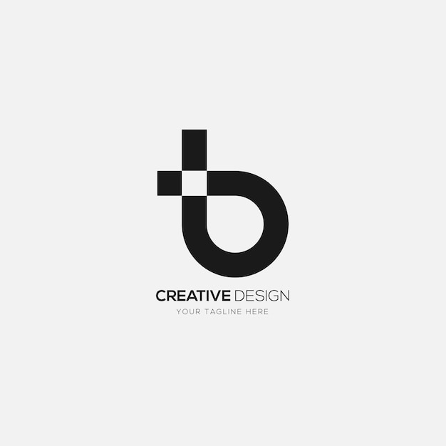 Creatief letter tb elegant monogram logo