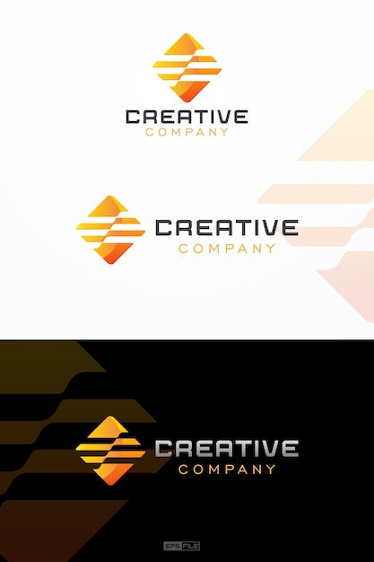 Creatief logo digitale bedrijfsvector