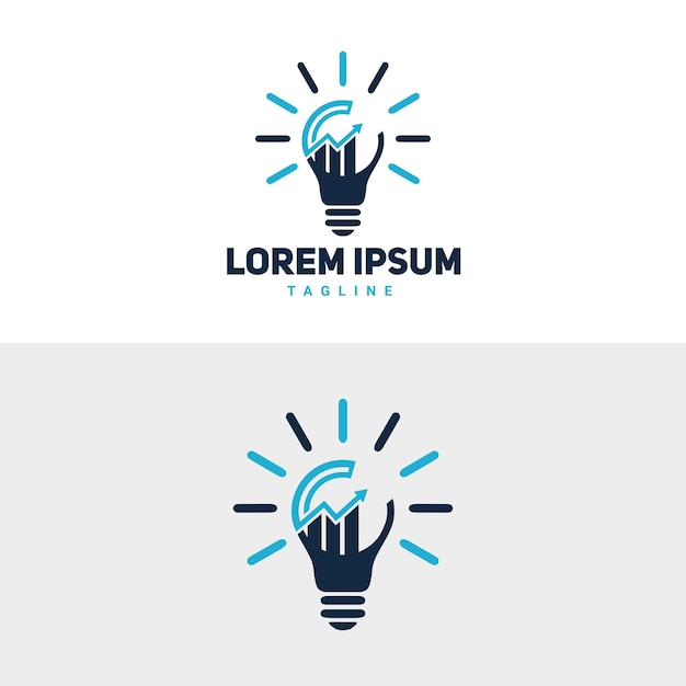 Creatief logo-ontwerp voor financiële en handelsplatformen.