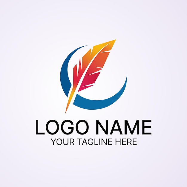 Creatief logoontwerp van de pen
