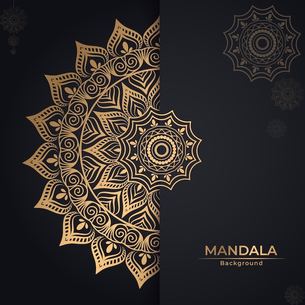 Creatief luxe mandala-achtergrondontwerp