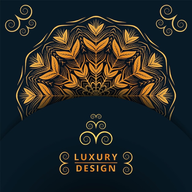 Creatief luxe mandala-ontwerp