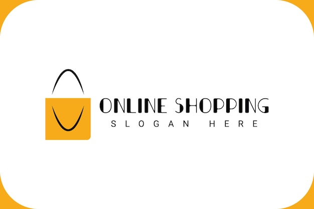 Creatief minimalistisch e-commerce logo-ontwerp