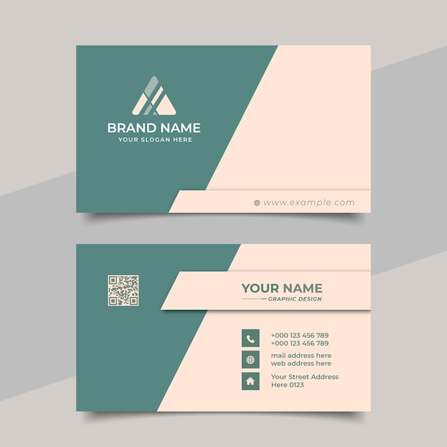 Creatief modern professioneel visitekaartje sjabloonontwerp