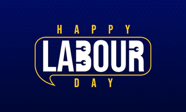 Creatief ontwerpconcept voor Happy International Labour Day