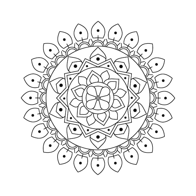 Creatief overzicht Vector Mandala