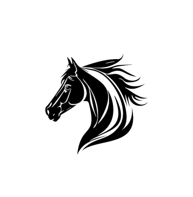 Creatief paard elegant logo symbool ontwerp illustratie vector voor bedrijf eps 10