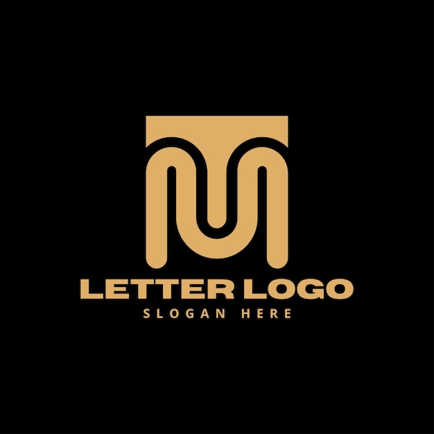 Vector creatief professioneel trendy letter mt tm logo-ontwerp