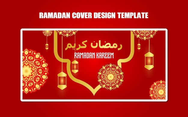 Creatief Ramadan facebook tijdlijn vector omslagontwerp