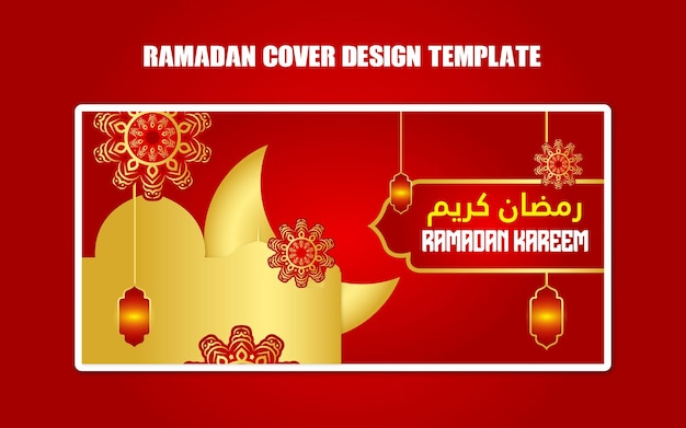 Creatief Ramadan facebook tijdlijn vector omslagontwerp