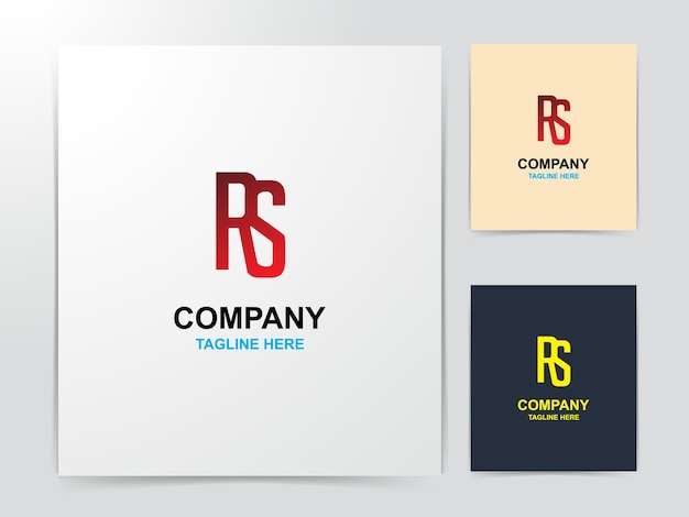 Creatief rs-logo-ontwerp