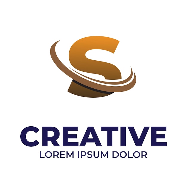 Creatief S-logo ontwerp