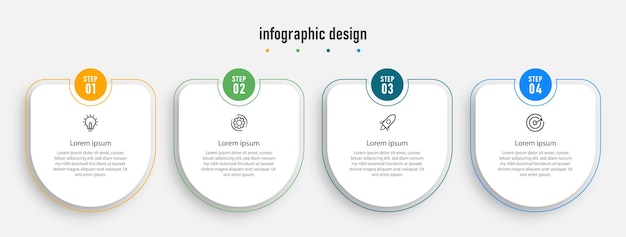 Creatief sjabloon tijdlijn infographic ontwerpelement