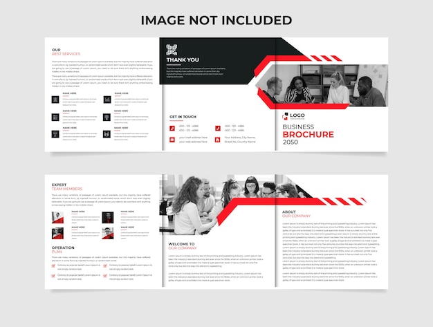 Vector creatief tri-fold brochureontwerp, zakelijke brochuresjabloon, bedrijfsbrochureontwerp, modern