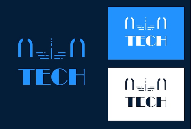 Vector creatief vector it bedrijf tech logo