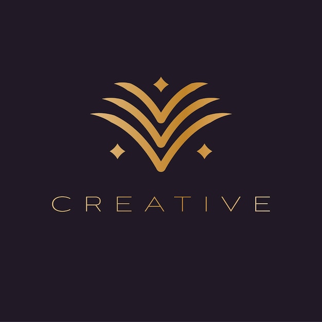 Creatief vector logo ontwerp letter v logo initial logo template