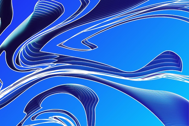 Creatieve 3d koele gradiënt blauwe kleur achtergrond vector ontwerpsjabloon