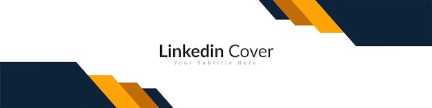 creatieve abstracte linkedin-banner