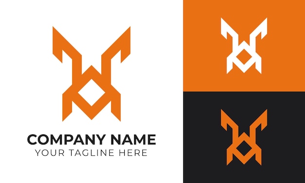 Creatieve abstracte moderne minimale business logo ontwerp sjabloon voor uw bedrijf