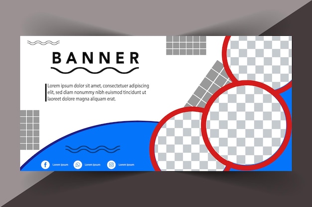 Creatieve banner template ontwerp vector