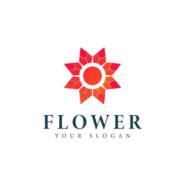 Creatieve bloem logo vector ontwerpsjabloon