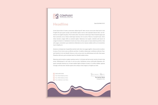 creatieve briefhoofd ontwerp sjabloon vector