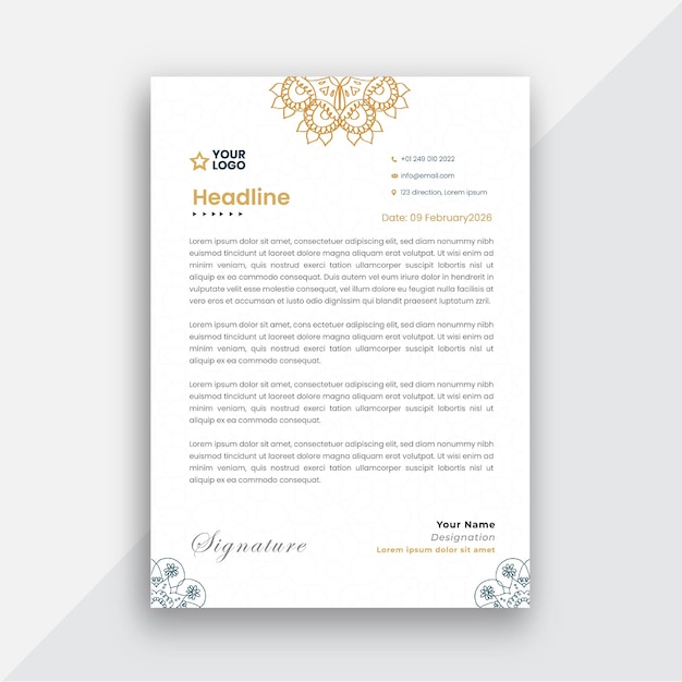 Creatieve Briefpapier Template