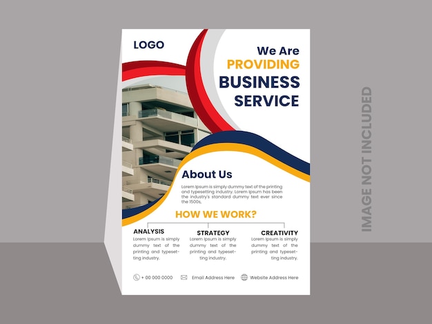 Vector creatieve business flyer sjabloon