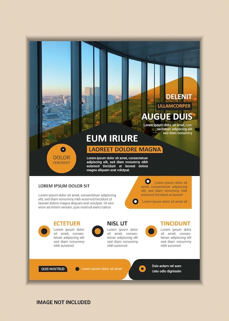 Creatieve Corporate Business Flyer Template A4-formaat met Bleed Vector design