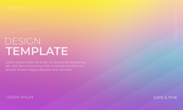 Creatieve Cyan en Yellow Vector Gradient Grainy Texture achtergrond