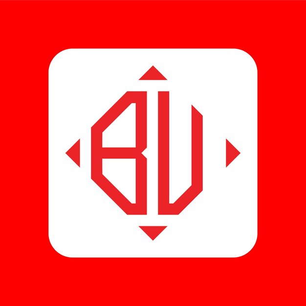 Creatieve eenvoudige Initial Monogram BV Logo Designs