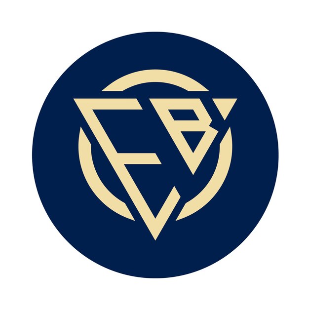 Creatieve eenvoudige initiële monogram EB logo ontwerpen