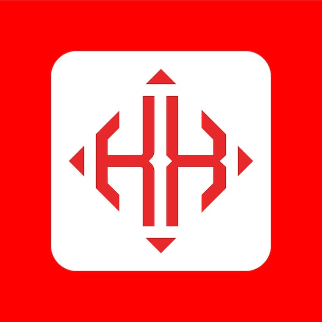 Creatieve eenvoudige initiële monogram KX-logo-ontwerpen