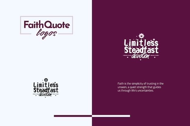 Creatieve FaithLogo Template Bundle Artwork klassieke stijl