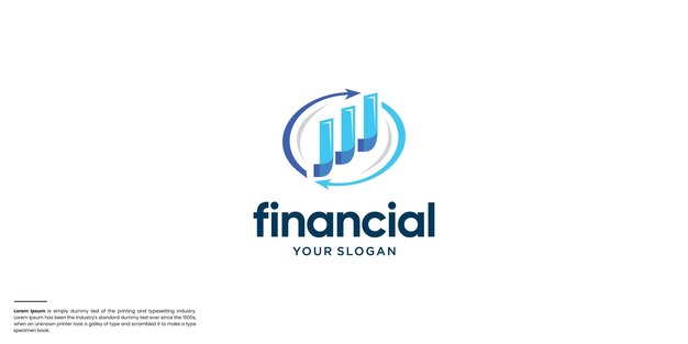 creatieve financiële logoontwerp inspiratie