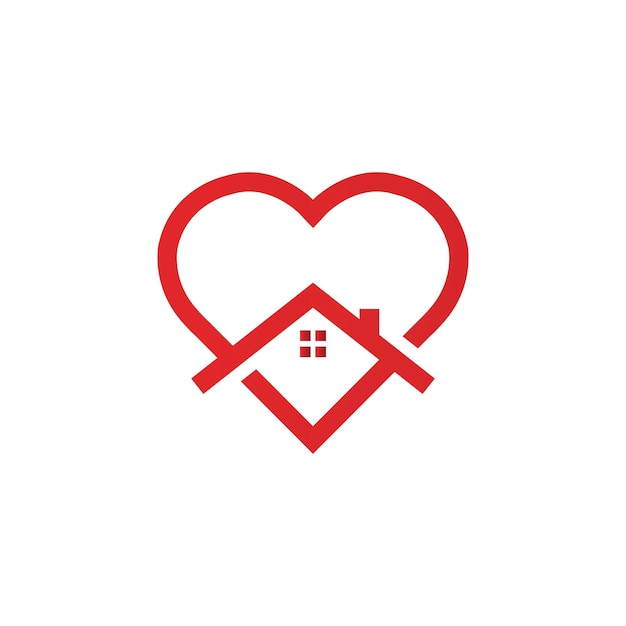 Creatieve hart logo en symbool vector ontwerpsjabloon