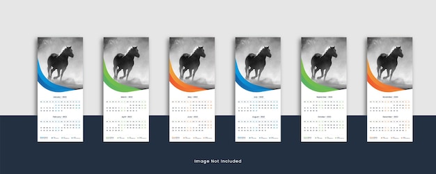 creatieve horizontale wandkalender