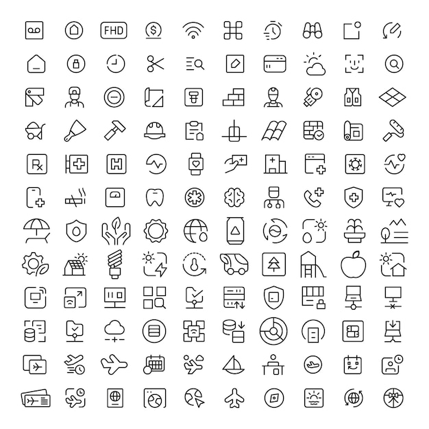 Creatieve iconen Ontwerpelementen Collectie van Vector