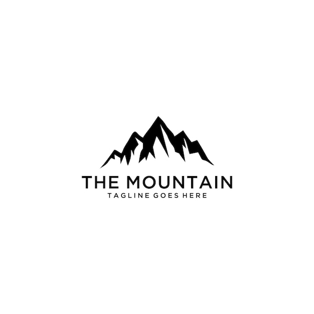 Vector creatieve illustratie simple mountain logo design vector