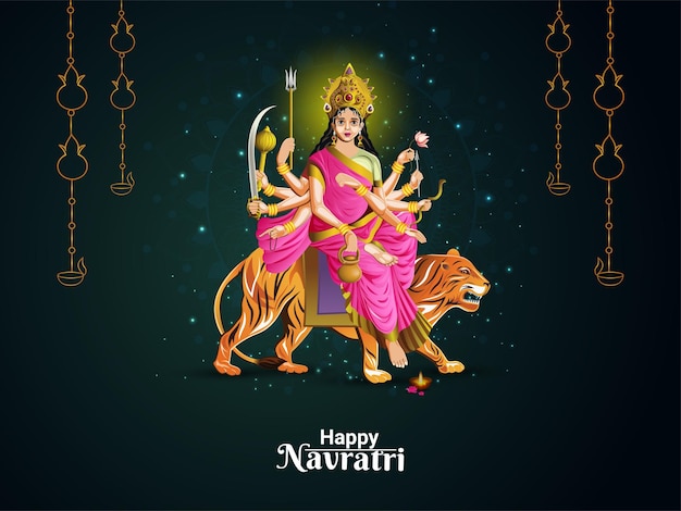 Creatieve illustratie voor gelukkige navratri