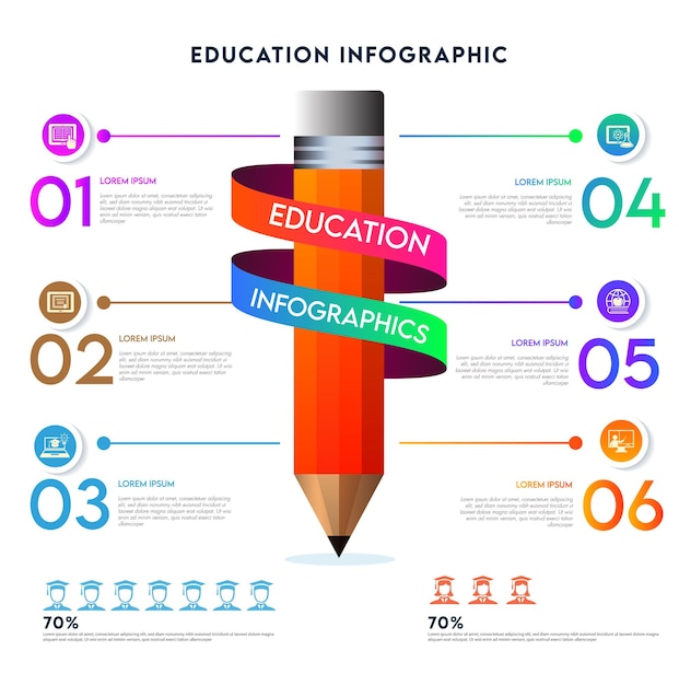 Creatieve infographic ontwerpvector