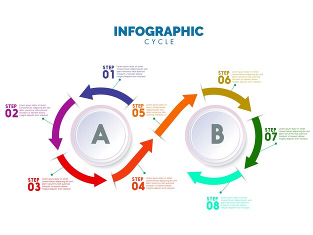 Creatieve infographic ontwerpvector