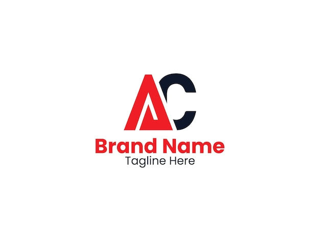 Creatieve initiële letter AC vector logo sjabloon ca logo ac ontwerp